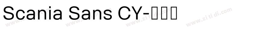 Scania Sans CY字体转换 Scania Sans CY字体转换